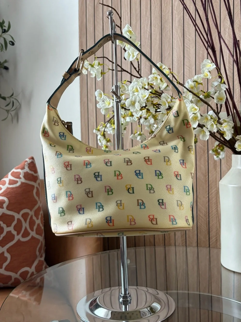 Vintage Dooney & Bourke Mischa Barton bag with Rainbow Logo